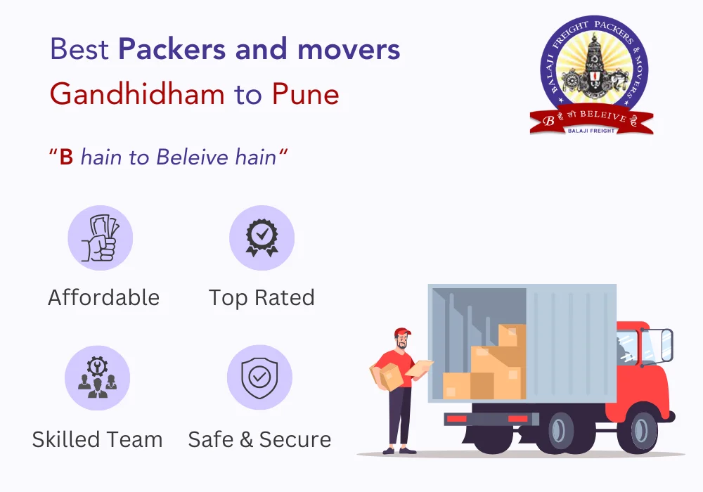 Packers and Movers Gandhidham to Pune